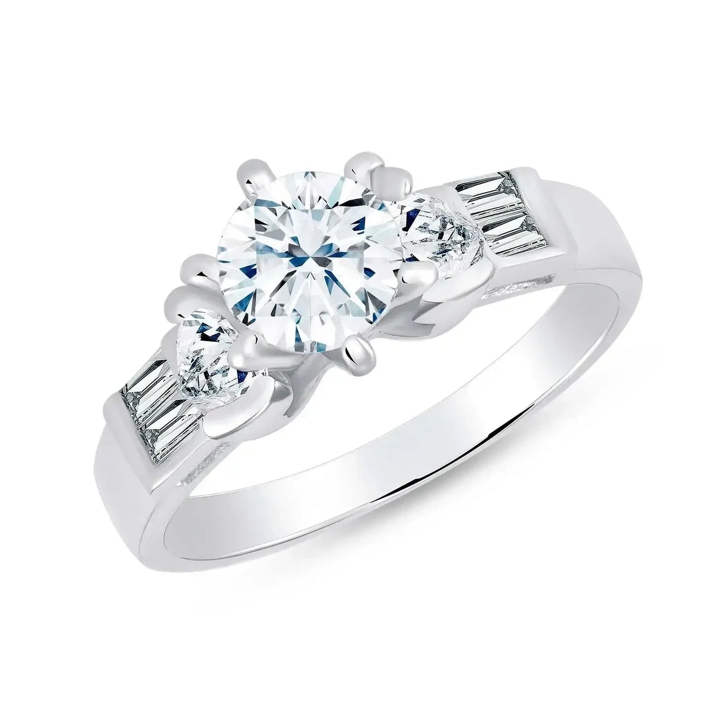 Sterling Silver Solitaire CZ Ring - Size 6 My Store