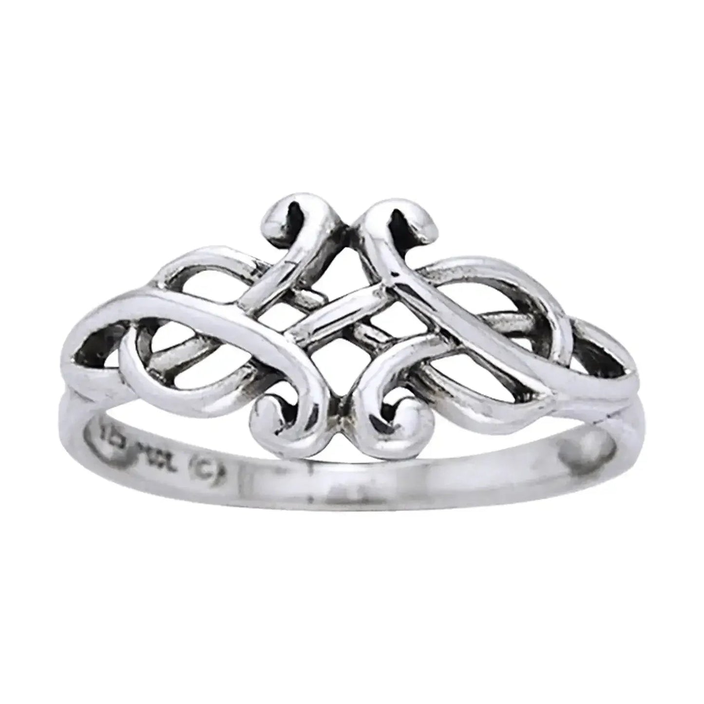 Sterling Silver Unique Celtic Knotwork Ring--Size 12 My Store