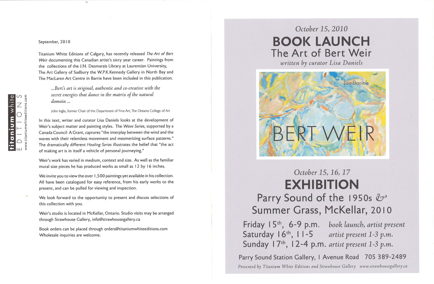 The Art of Bert Weir - The Bookstore