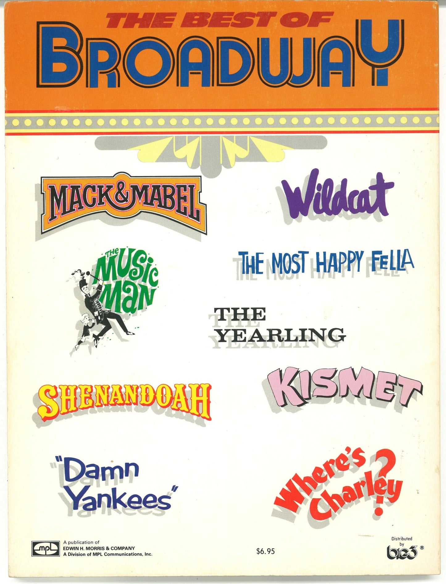 The Best of Broadway Easy Piano Songbook MPL-1133 Easy Piano