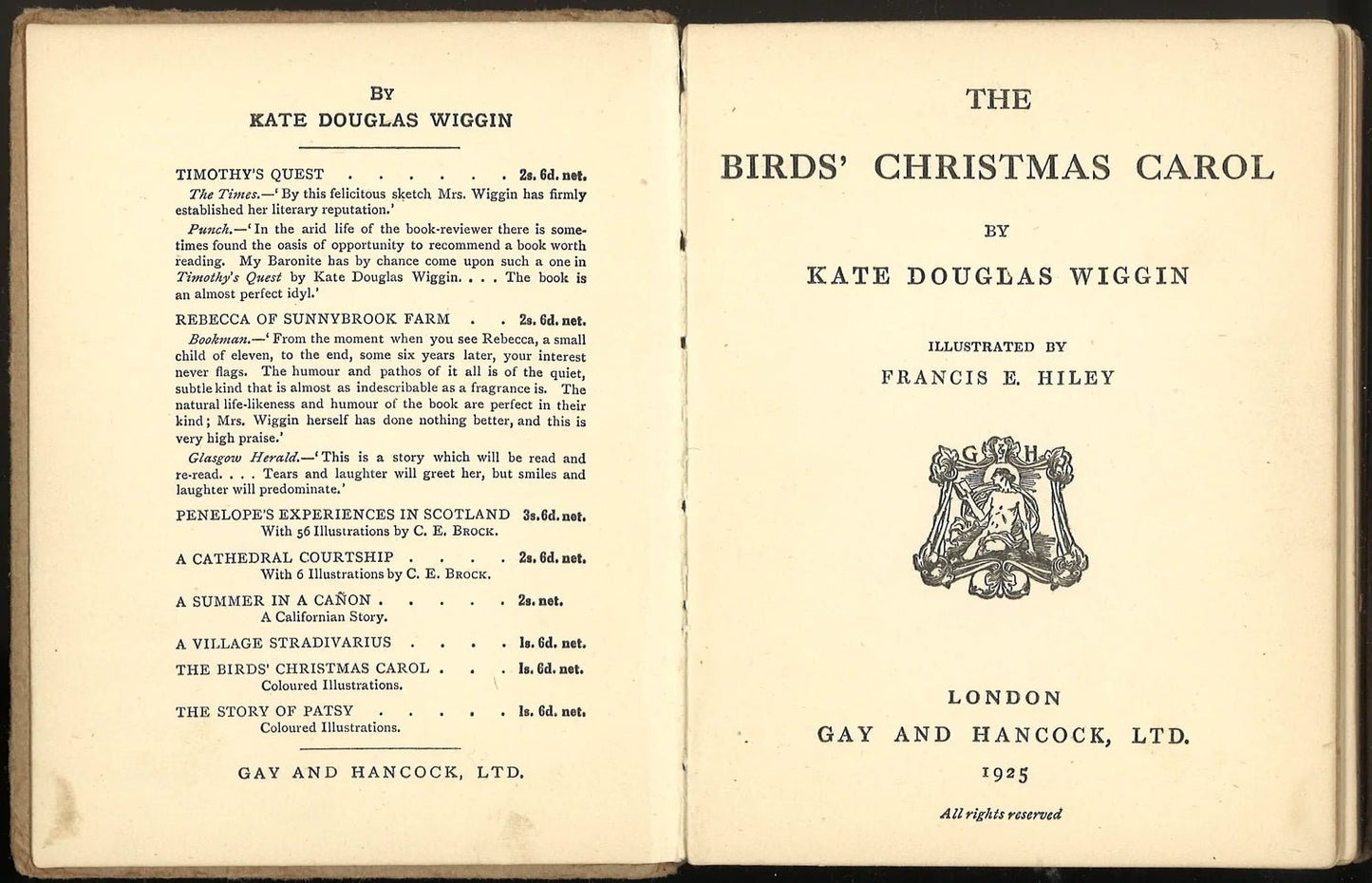 The Birds' Christmas Carol by Kate Douglas Wiggin - The Bookstore