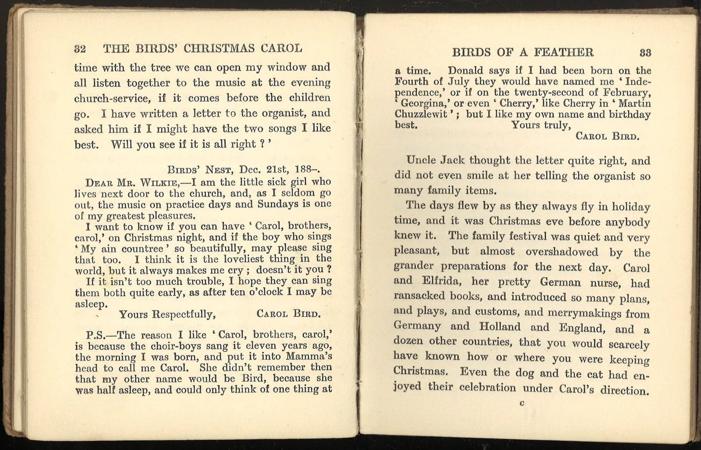 The Birds' Christmas Carol by Kate Douglas Wiggin - The Bookstore