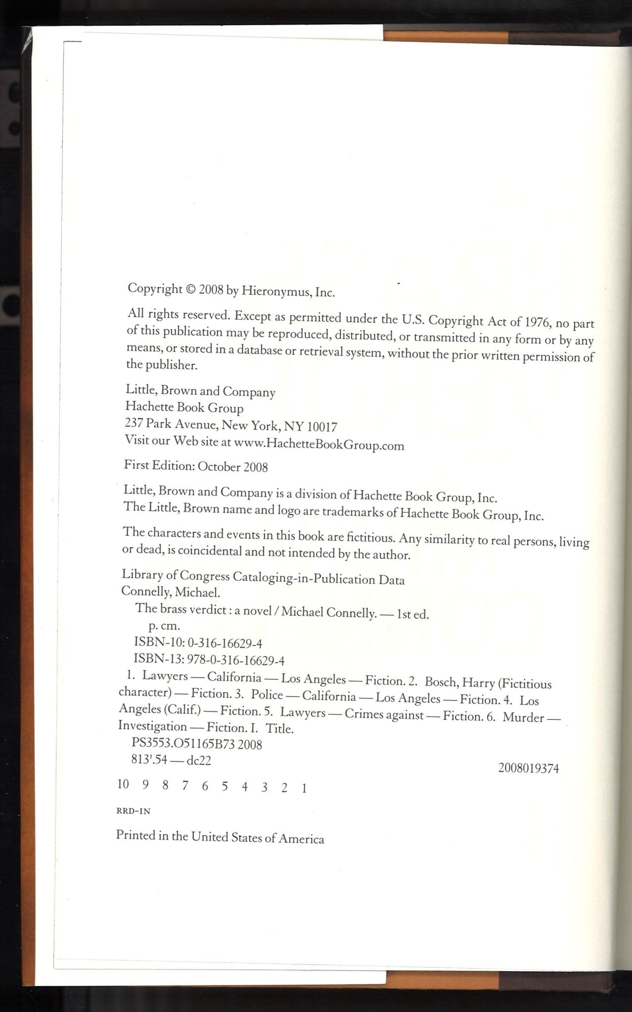 The Brass Verdict: A Novel (A Lincoln Lawyer Novel) - The Bookstore