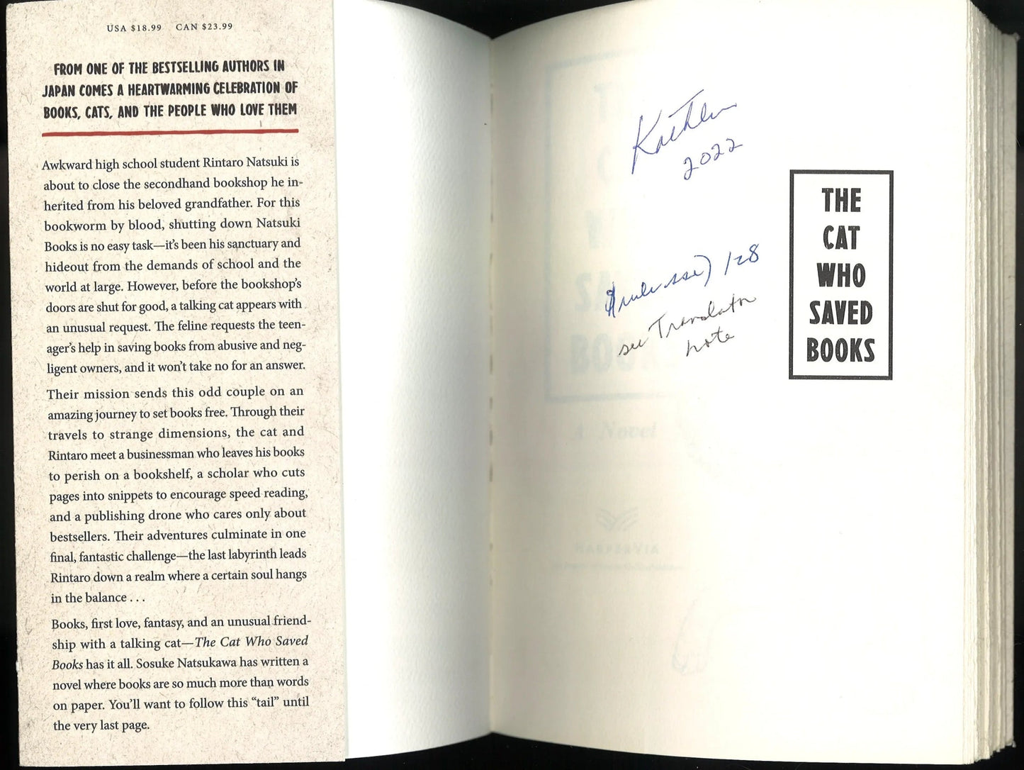 The Cat Who Saved Books by Sosuke Natsukawa My Store