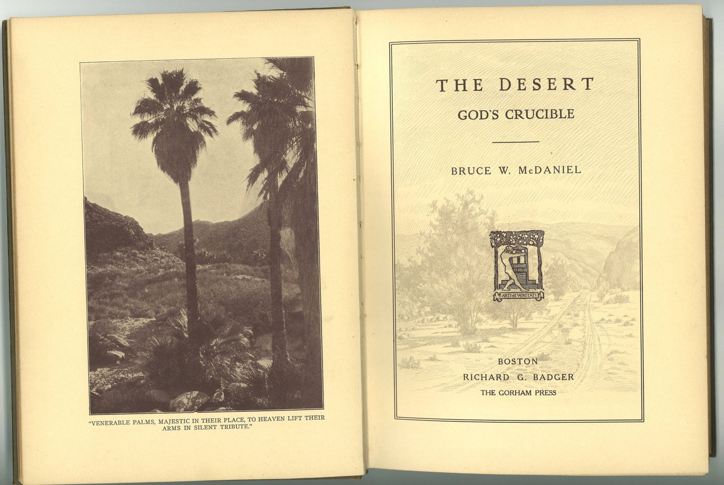 The Desert: God's Crucible Bruce W. McDaniel