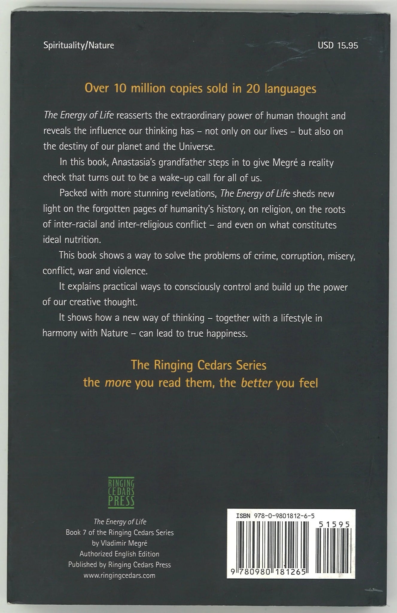 The Energy of Life (The Ringing Cedars, Book 7) - The Bookstore