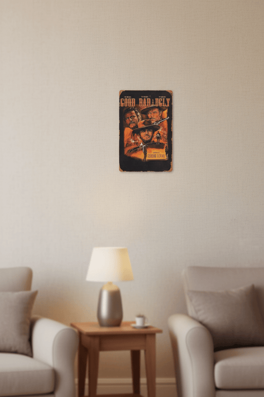 The Good The Bad and The Ugly - Metal Sign - The Bookstore