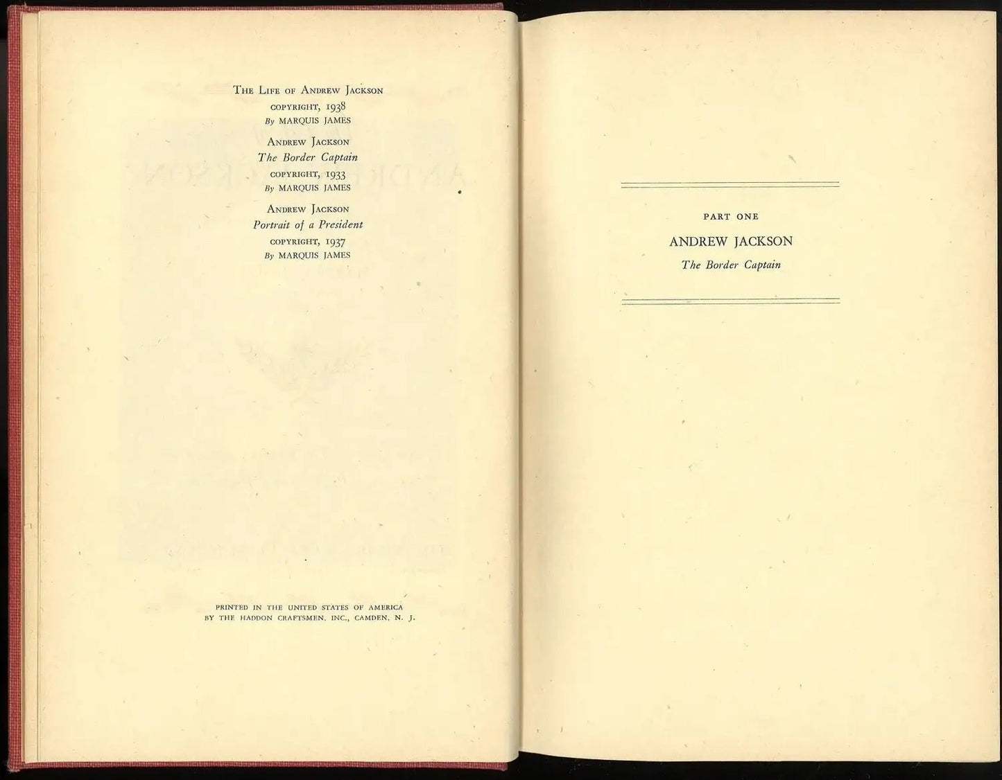 The Life of Andrew Jackson (Complete in 1 Volume), Marquis James My Store