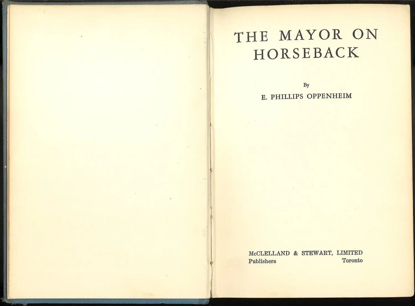 The Mayor on Horseback by E. Phillips Oppenheim - The Bookstore
