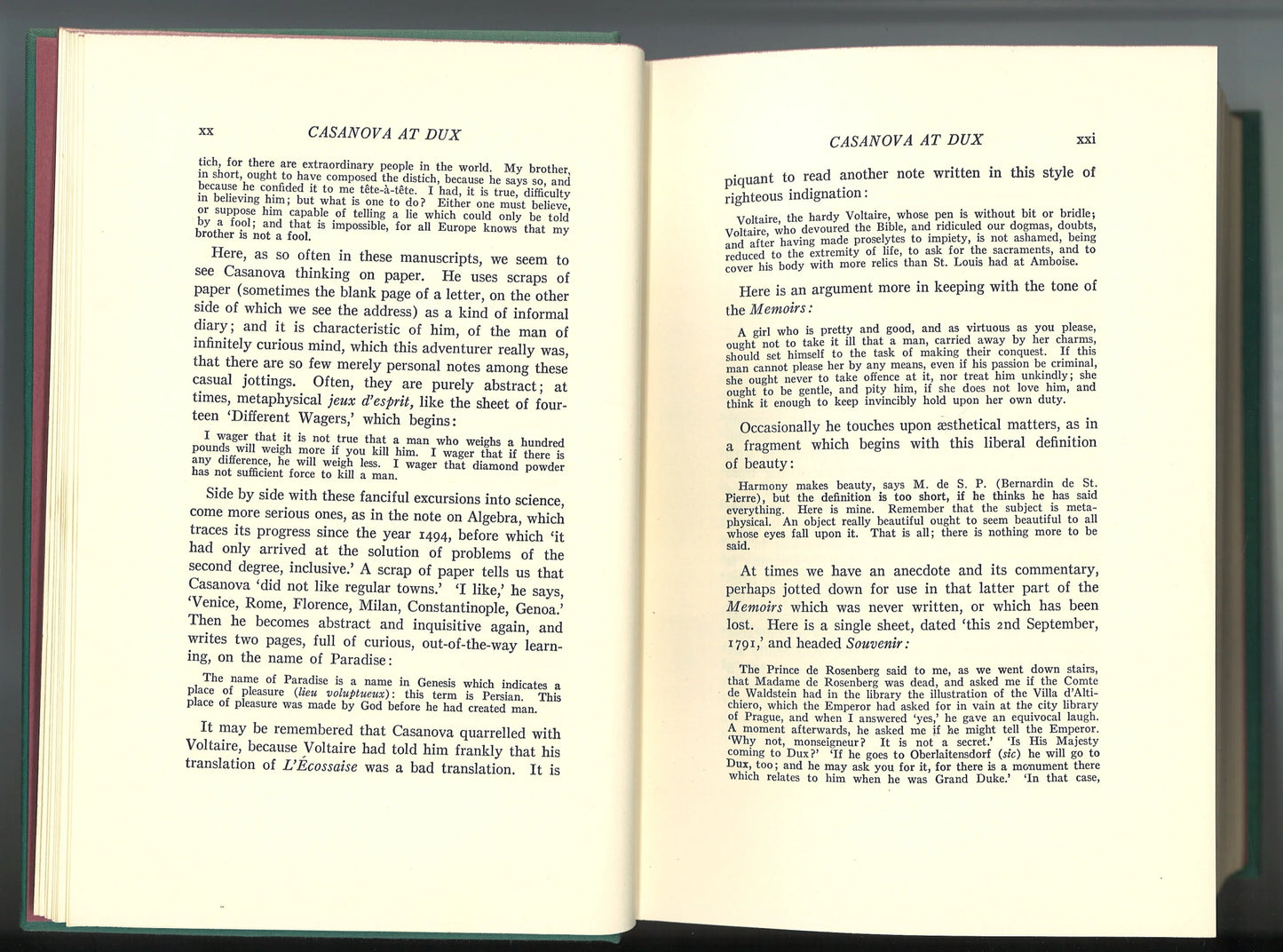 The Memoirs of Jacques Casanova de Seingalt - Venetian Years - The Bookstore