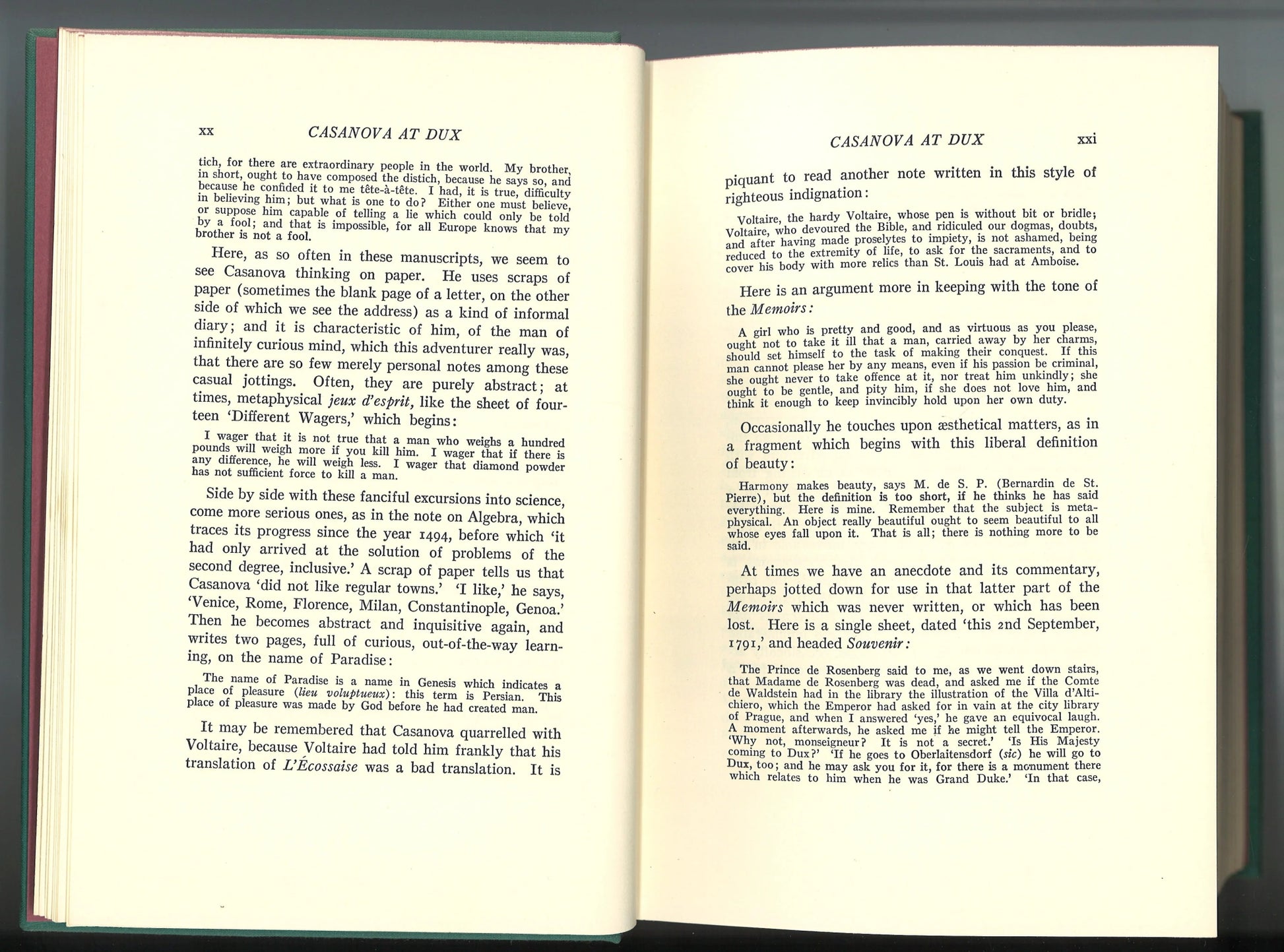 The Memoirs of Jacques Casanova de Seingalt - Venetian Years - The Bookstore