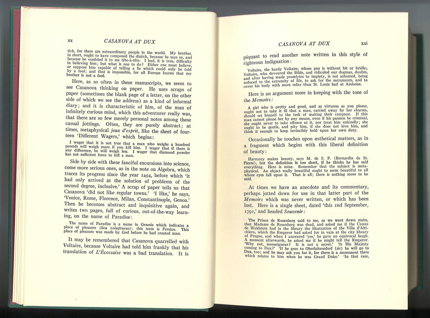 The Memoirs of Jacques Casanova de Seingalt - Venetian Years - The Bookstore