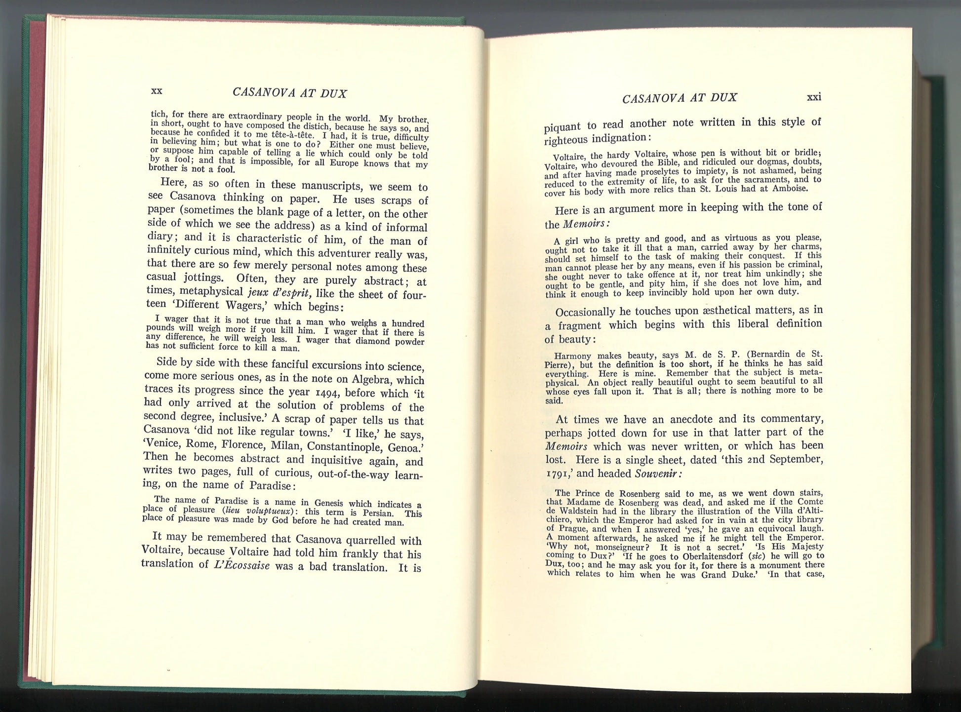 The Memoirs of Jacques Casanova de Seingalt - Venetian Years - The Bookstore