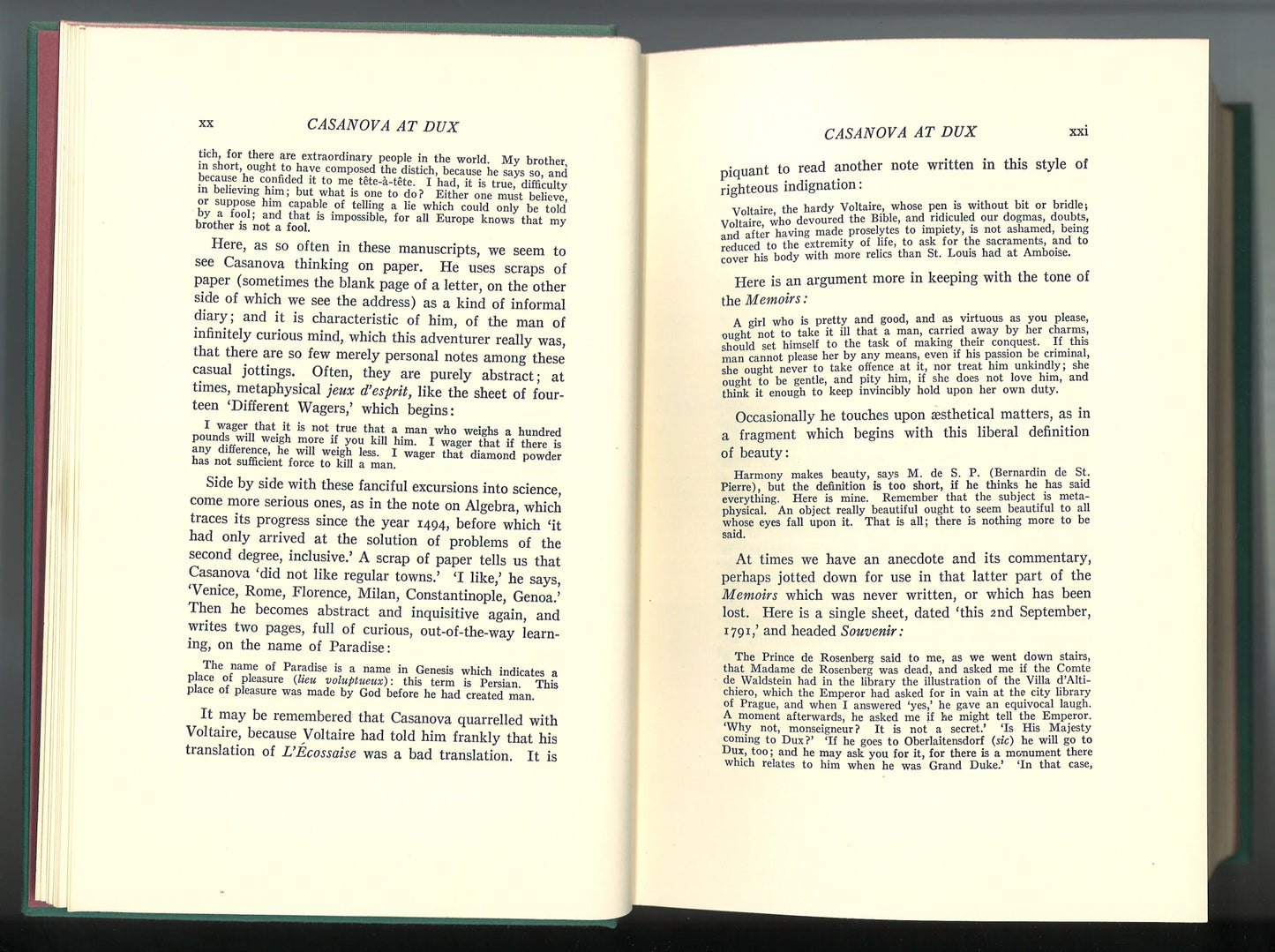 The Memoirs of Jacques Casanova de Seingalt - Venetian Years - The Bookstore