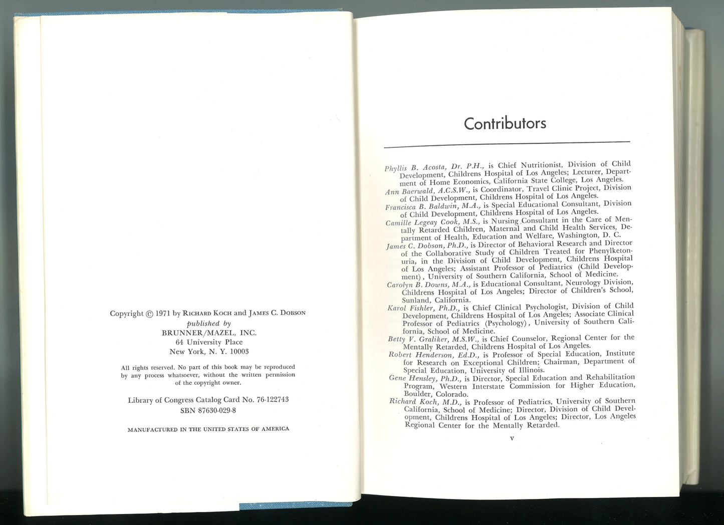 The Mentally Retarded Child and His Family: A Multidisciplinary Handbook - The Bookstore