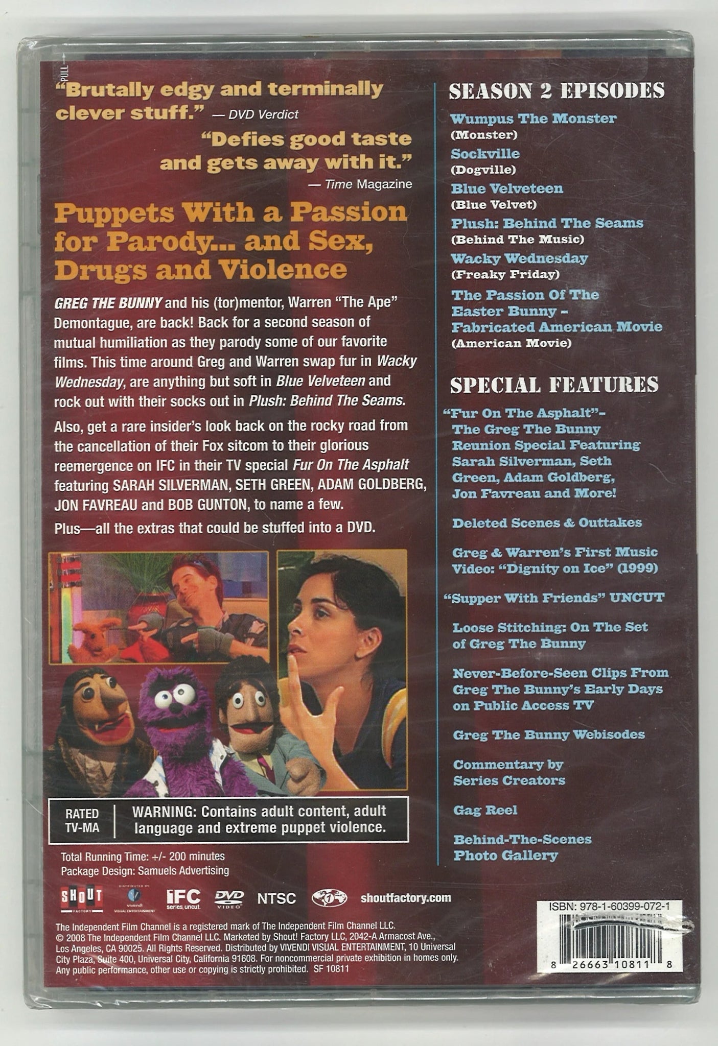 The Passion of Greg The Bunny: Best of The Film Parodies Volume 2 DVD Shout Factory