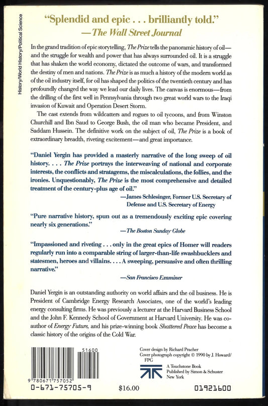 The Prize: The Epic Quest for Oil, Money and Power - The Bookstore