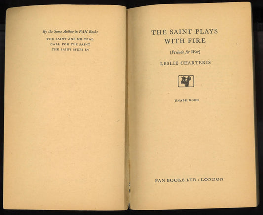 The Saint Plays With Fire (Prelude for War) 1959 - The Bookstore