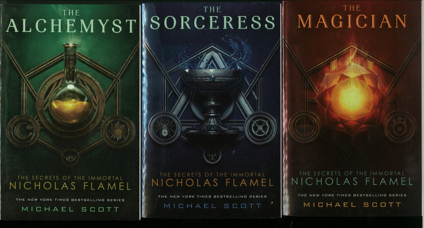 The Secrets of the Immortal Nicholas Flamel Boxed Set (3-Book Box Set) Michael Scott