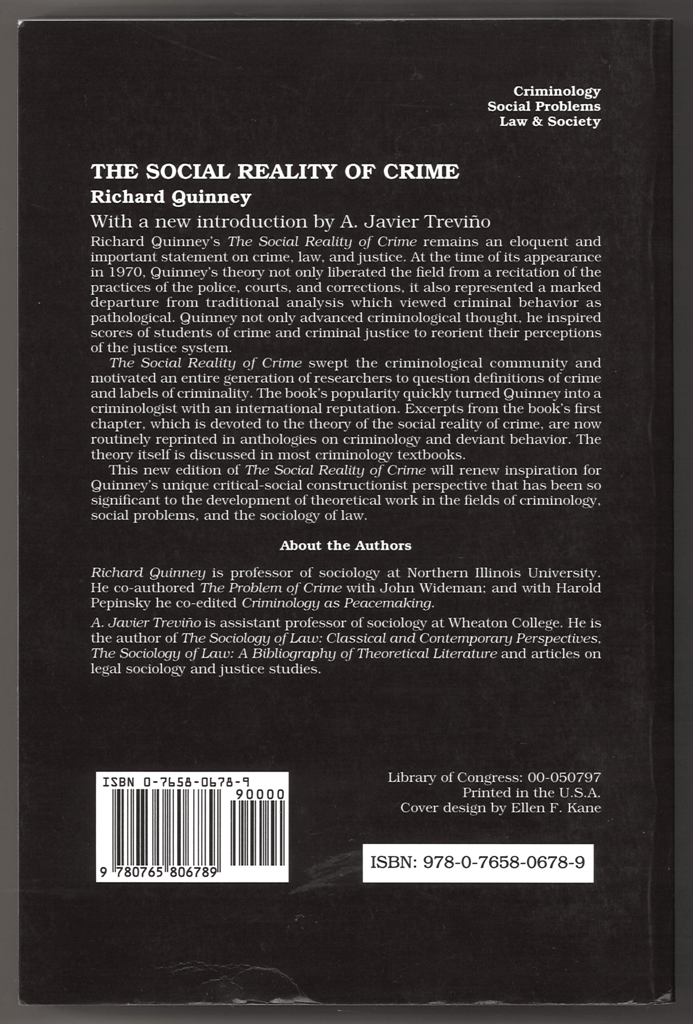 The Social Reality of Crime - The Bookstore