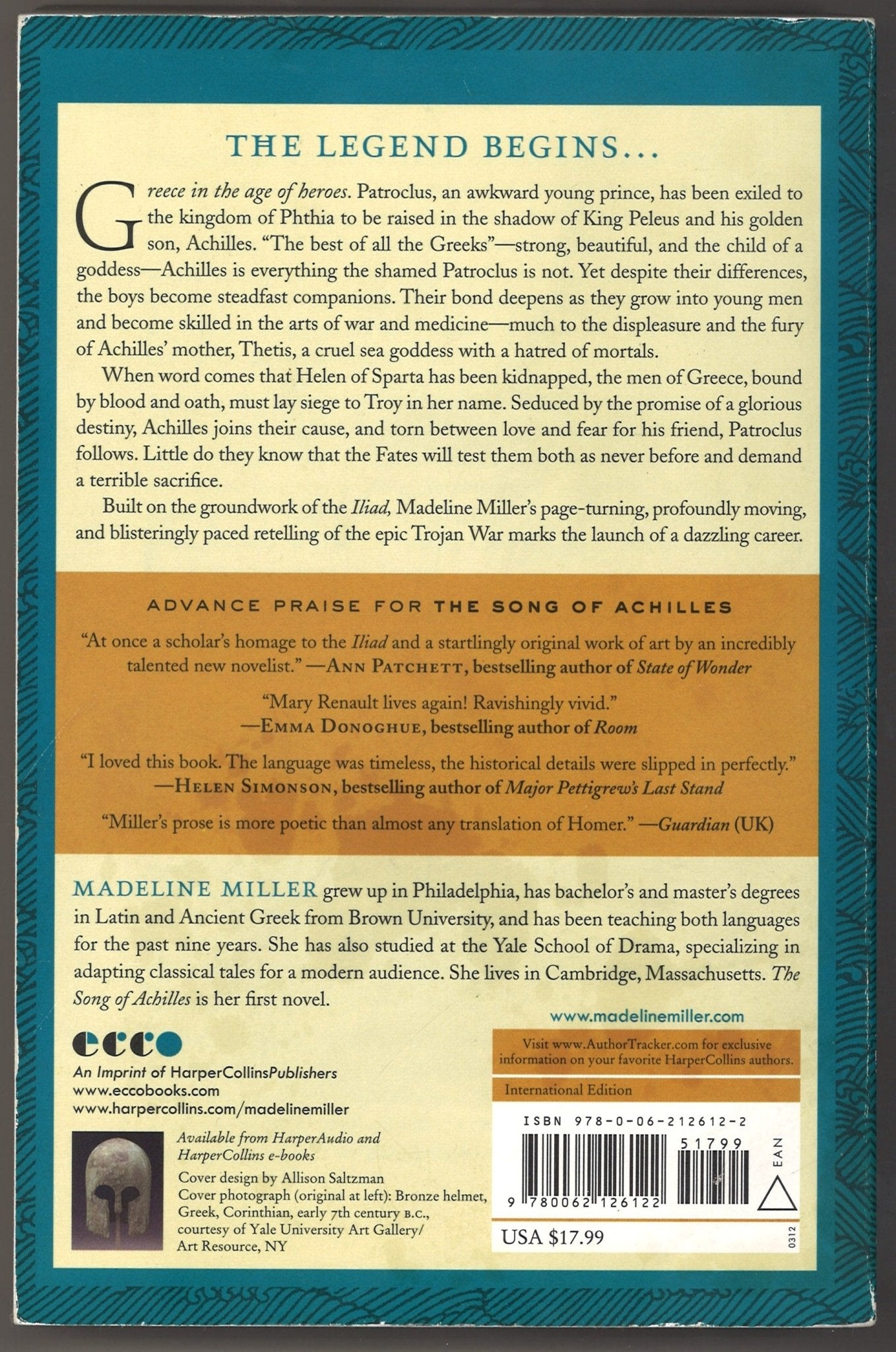 The Song Of Achilles - The Bookstore