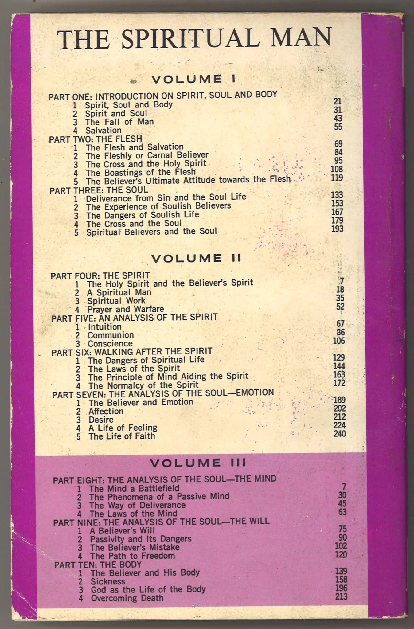 The Spiritual Man Volume Three (1968) - The Bookstore