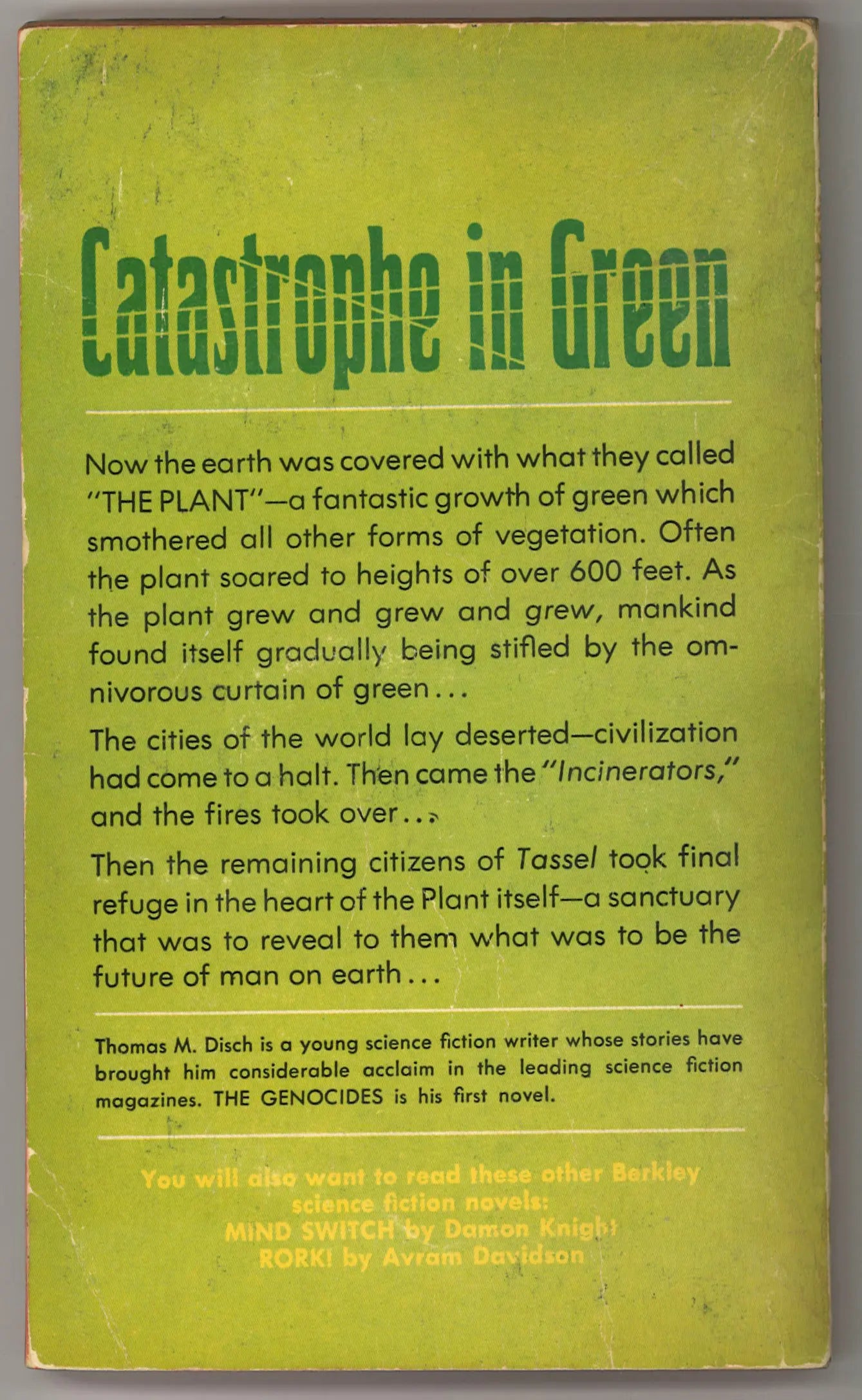 The Genocides: A Science Fiction Novel - 1965 First Edition