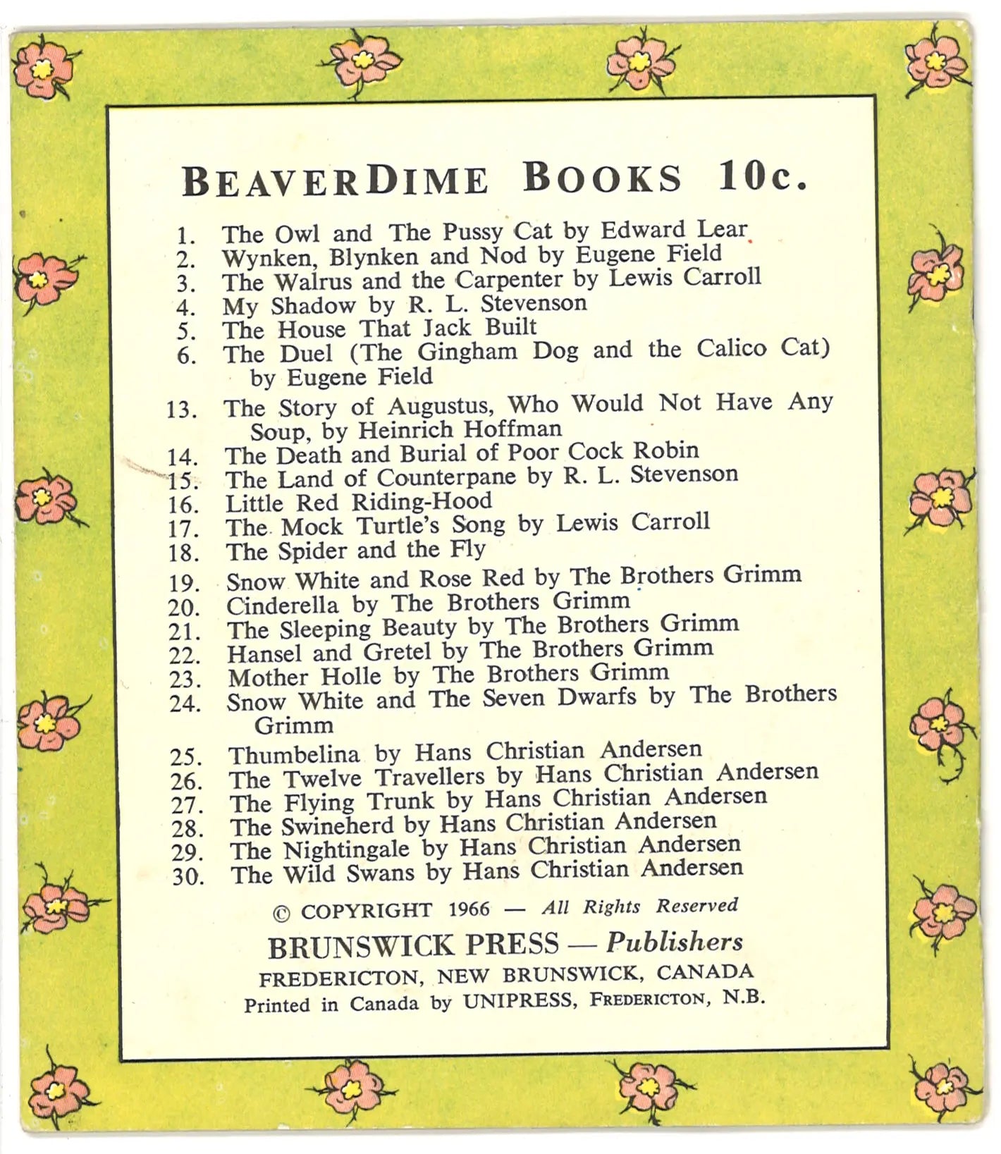 The Sleeping Beauty - BeaverDime Books No. 21 (1966)