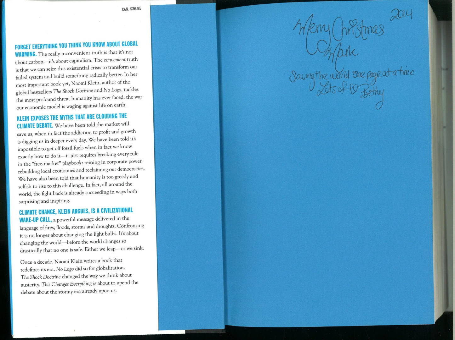 This Changes Everything: Capitalism vs. the Climate Naomi Klein