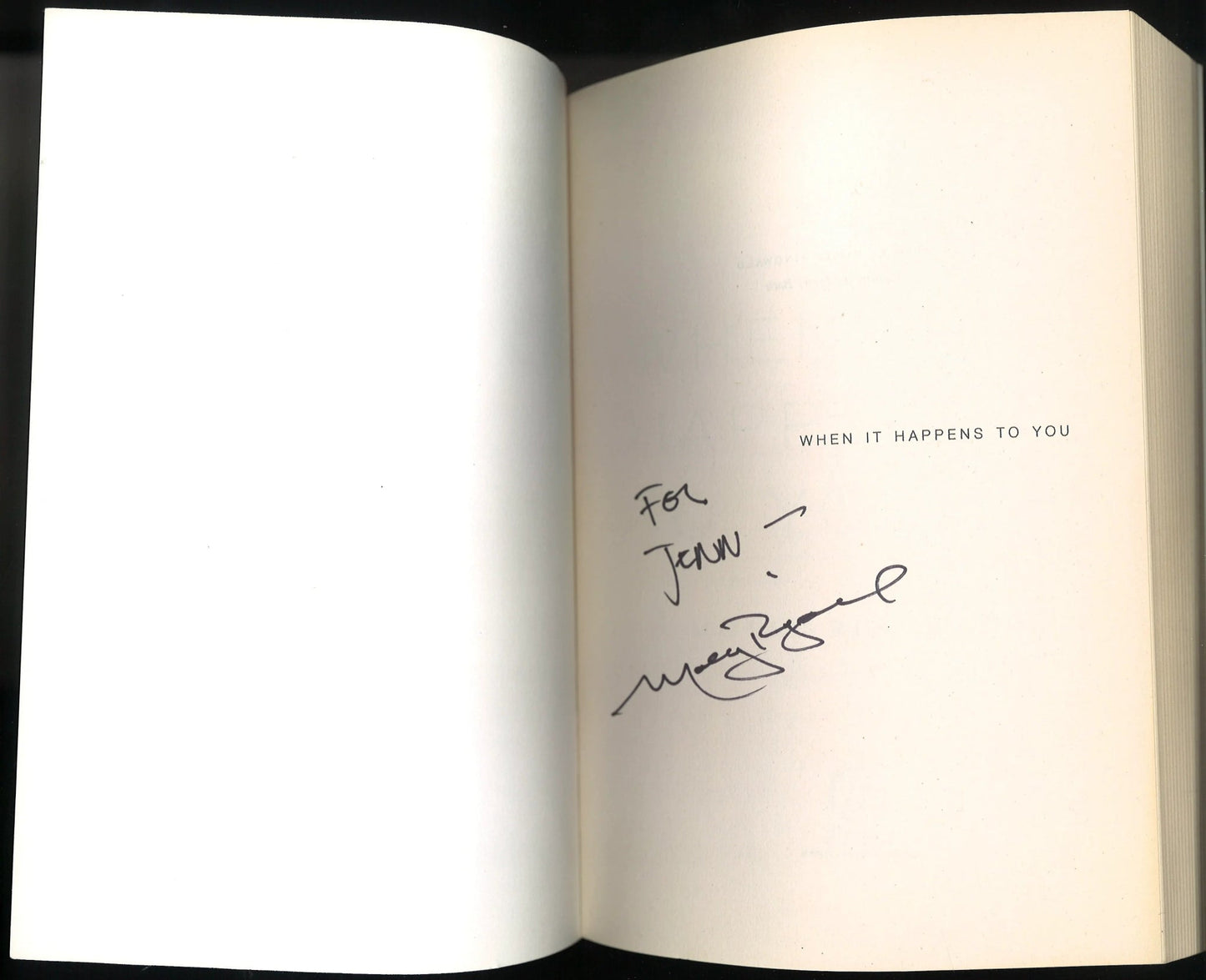 When It Happens to You: A Novel in Stories (Signed) Molly Ringwald