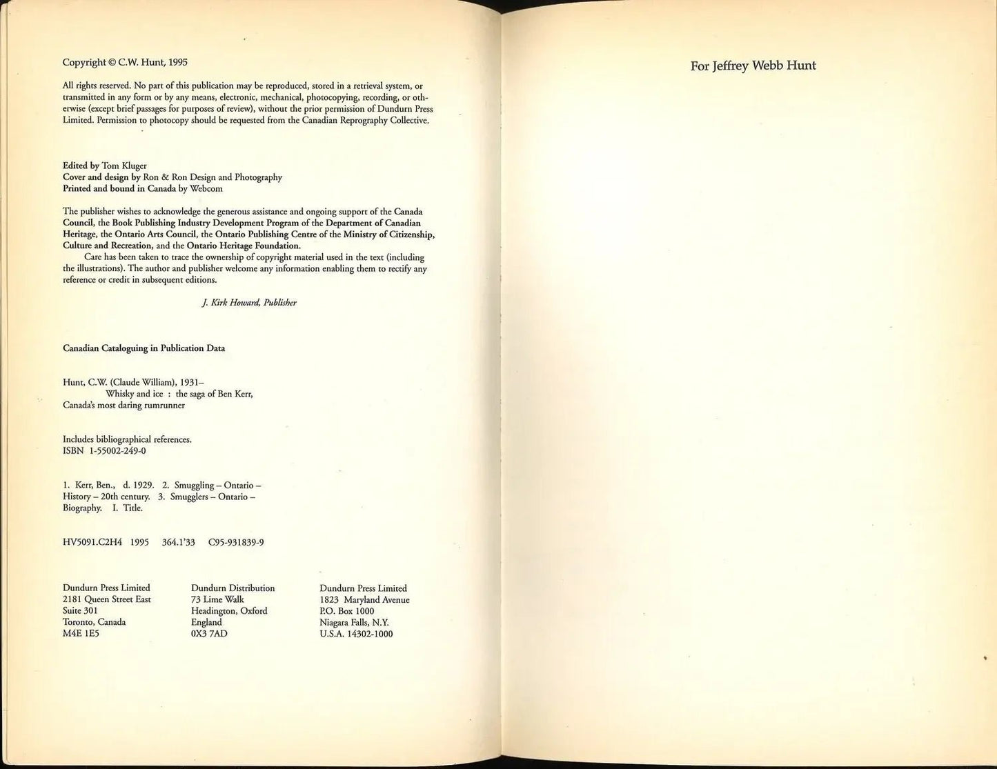 Whiskey and Ice: The Ben Kerr Saga My Store