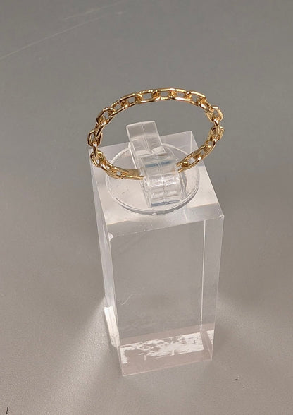 10K Yellow Gold Anchor Chain Link Ring House of Jewelry