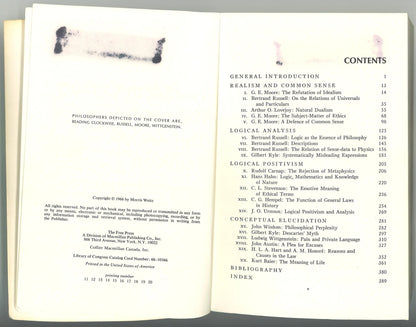 20th Century Philosophy: The Analytic Tradition Morris Weitz