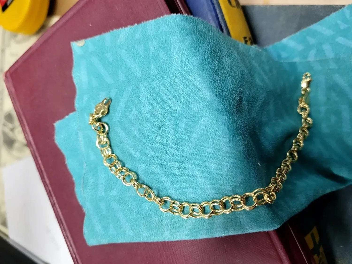 Double Link 14K Gold Bracelet
