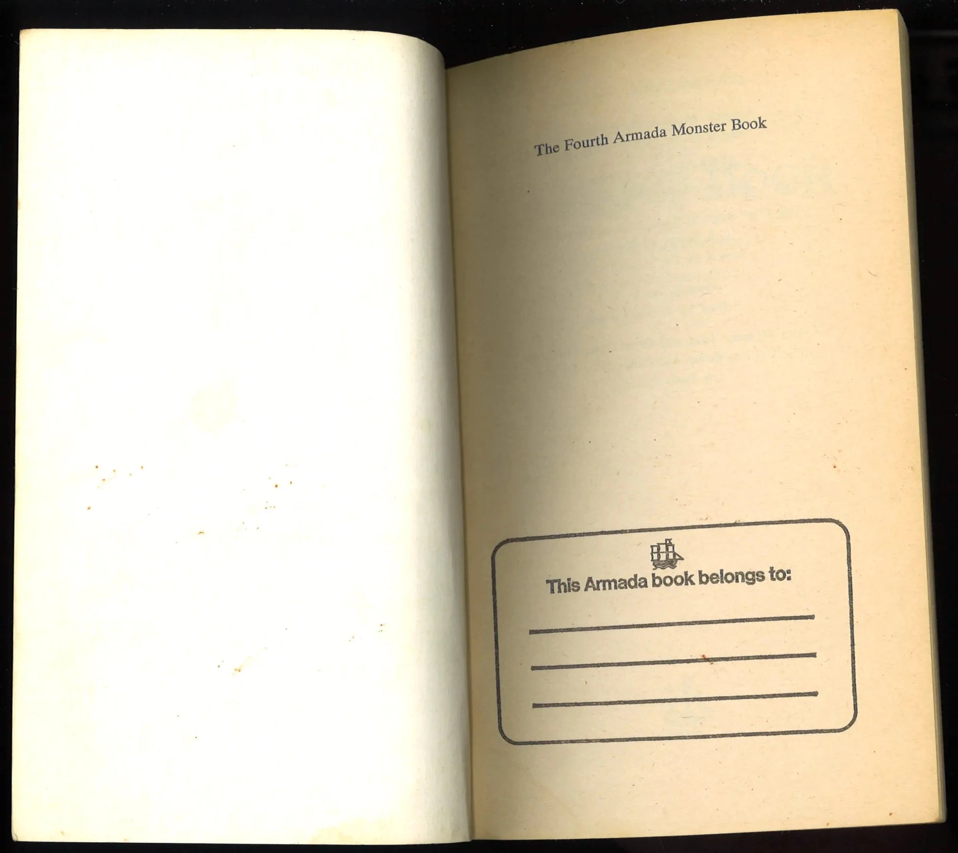 4th Armada Monster Book - 1978 First UK Edition - The Bookstore