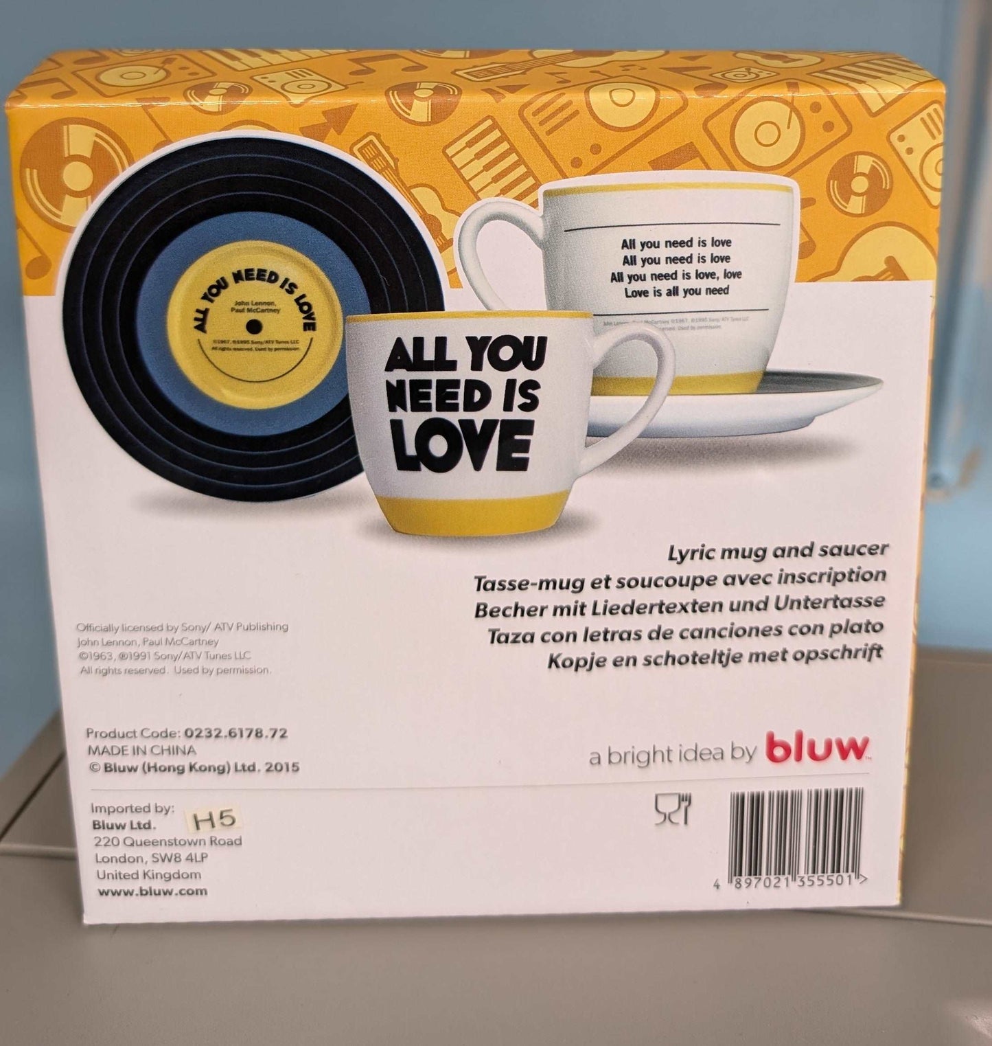 All You Need Is Love Cup and Saucer Set