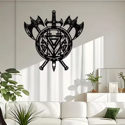 Viking Shield Metal Wall Art
