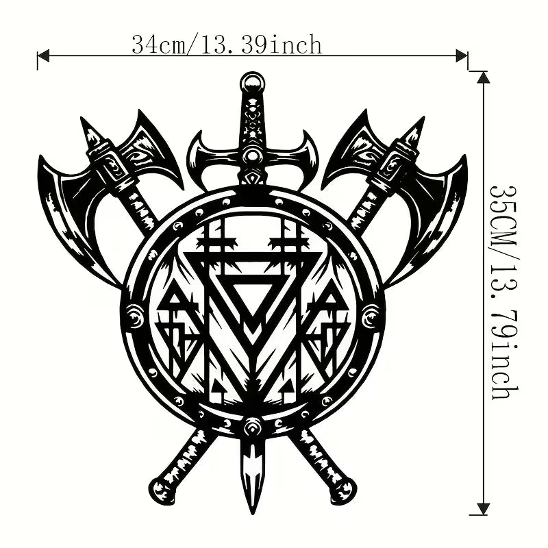 Viking Shield Metal Wall Art