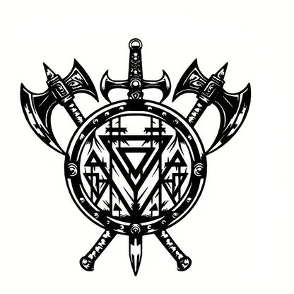 Viking Shield Metal Wall Art