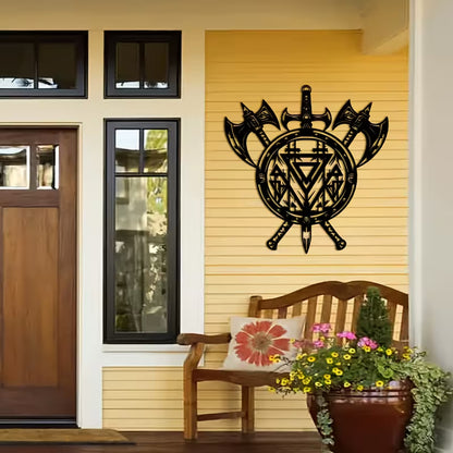 Viking Shield Metal Wall Art