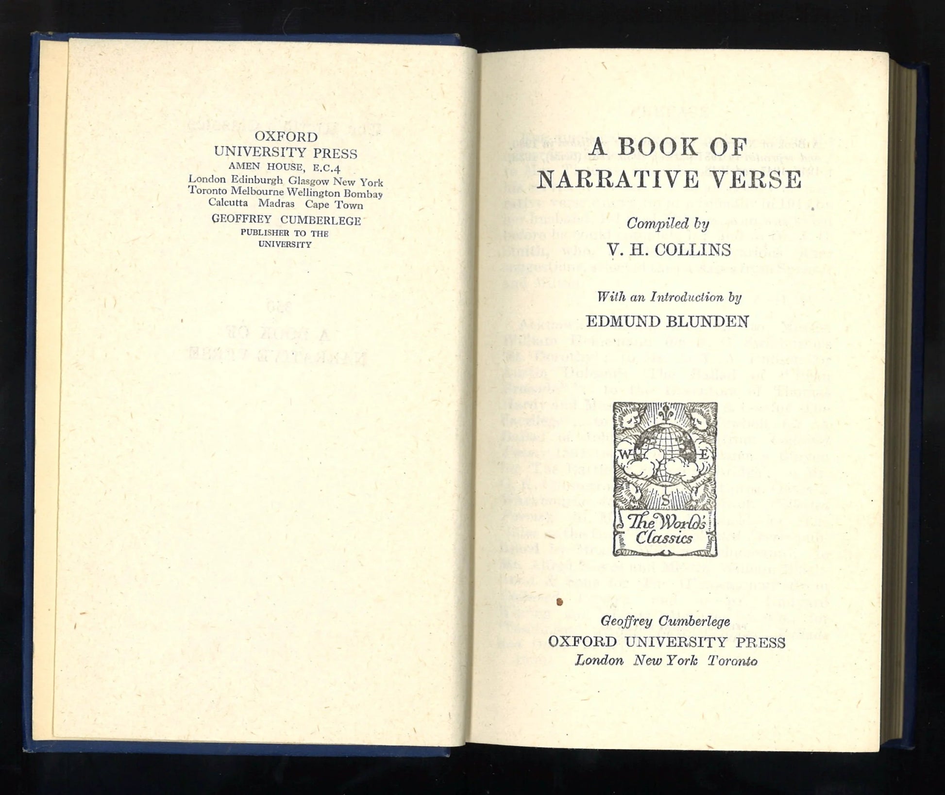 A Book of Narrative Verse - The Bookstore