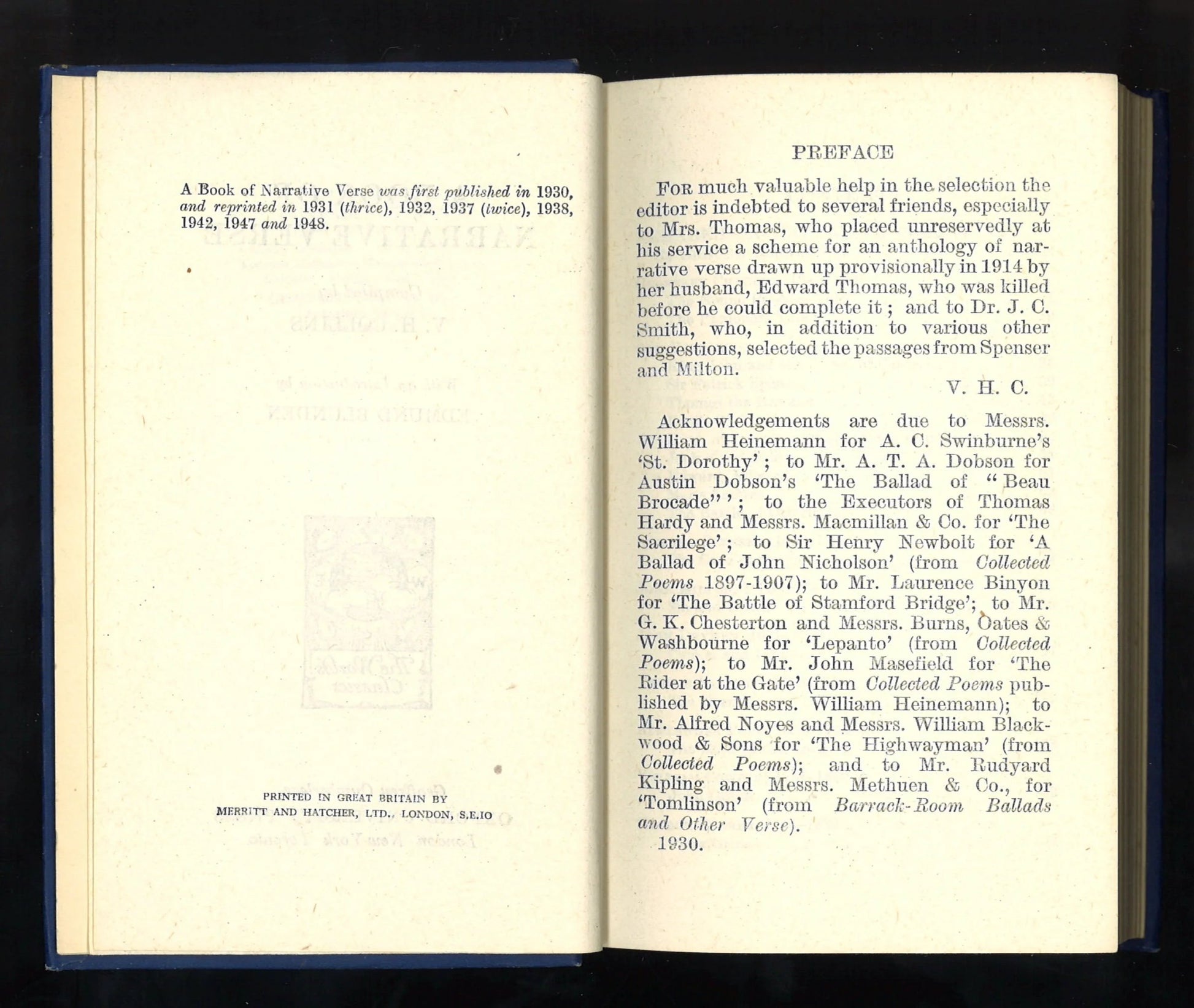 A Book of Narrative Verse - The Bookstore