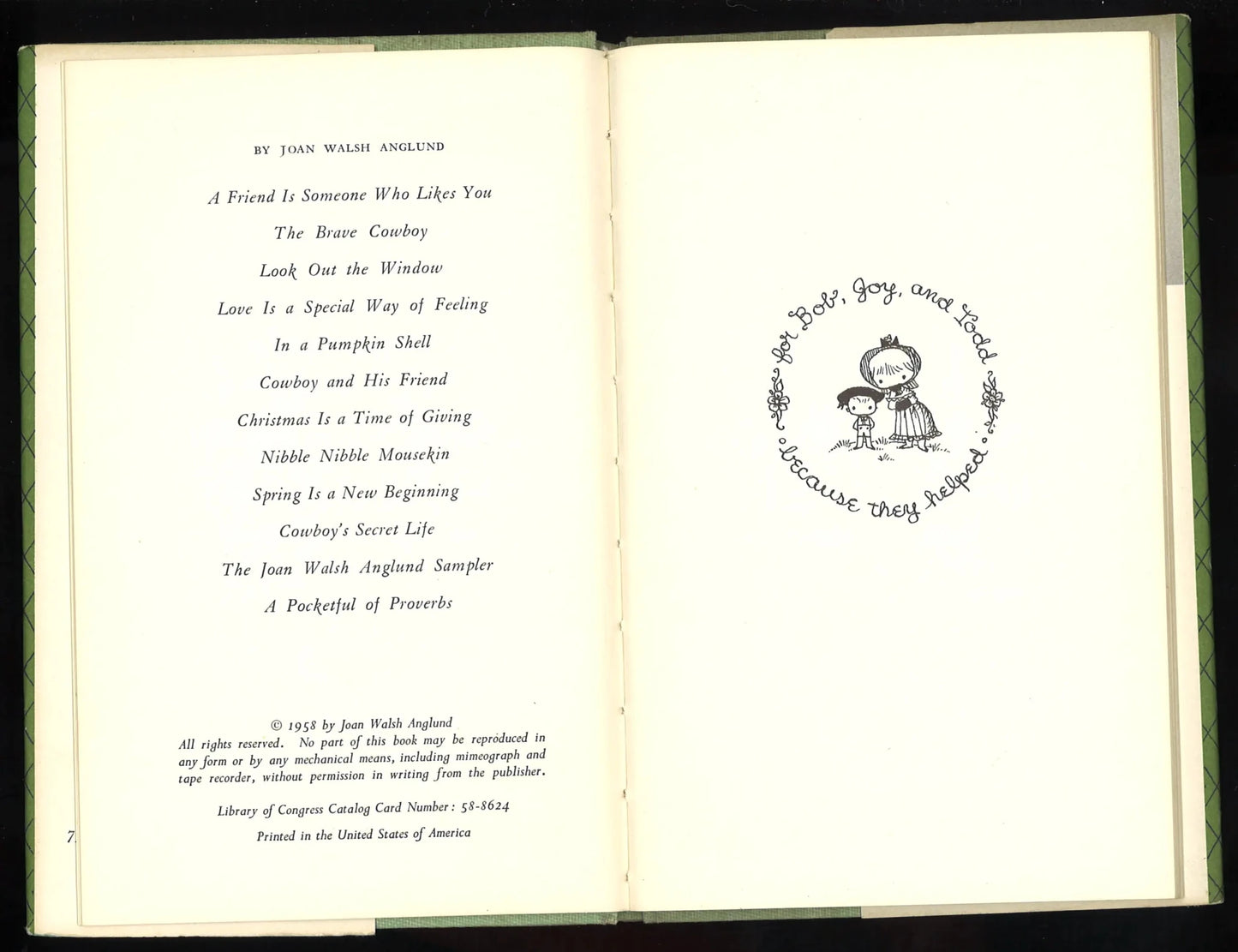A Friend is Someone Who Likes You - First Edition 1958 - The Bookstore