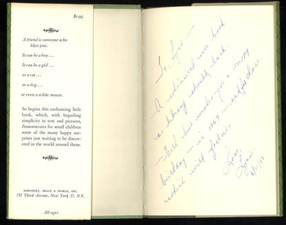A Friend is Someone Who Likes You - First Edition 1958 - The Bookstore