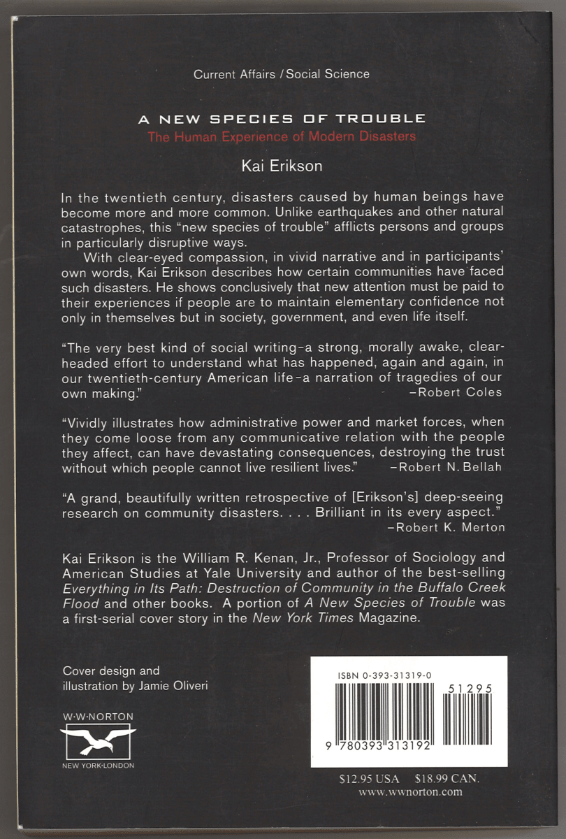 A New Species of Trouble: The Human Experience of Modern Disasters - The Bookstore