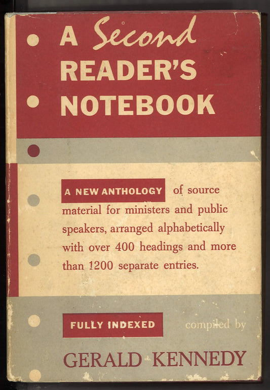 A Second Reader's Notebook (1959) First Edition