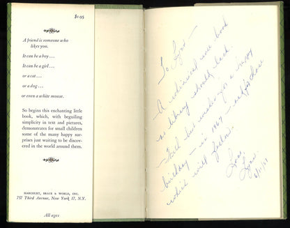 A Friend is Someone Who Likes You - First Edition 1958