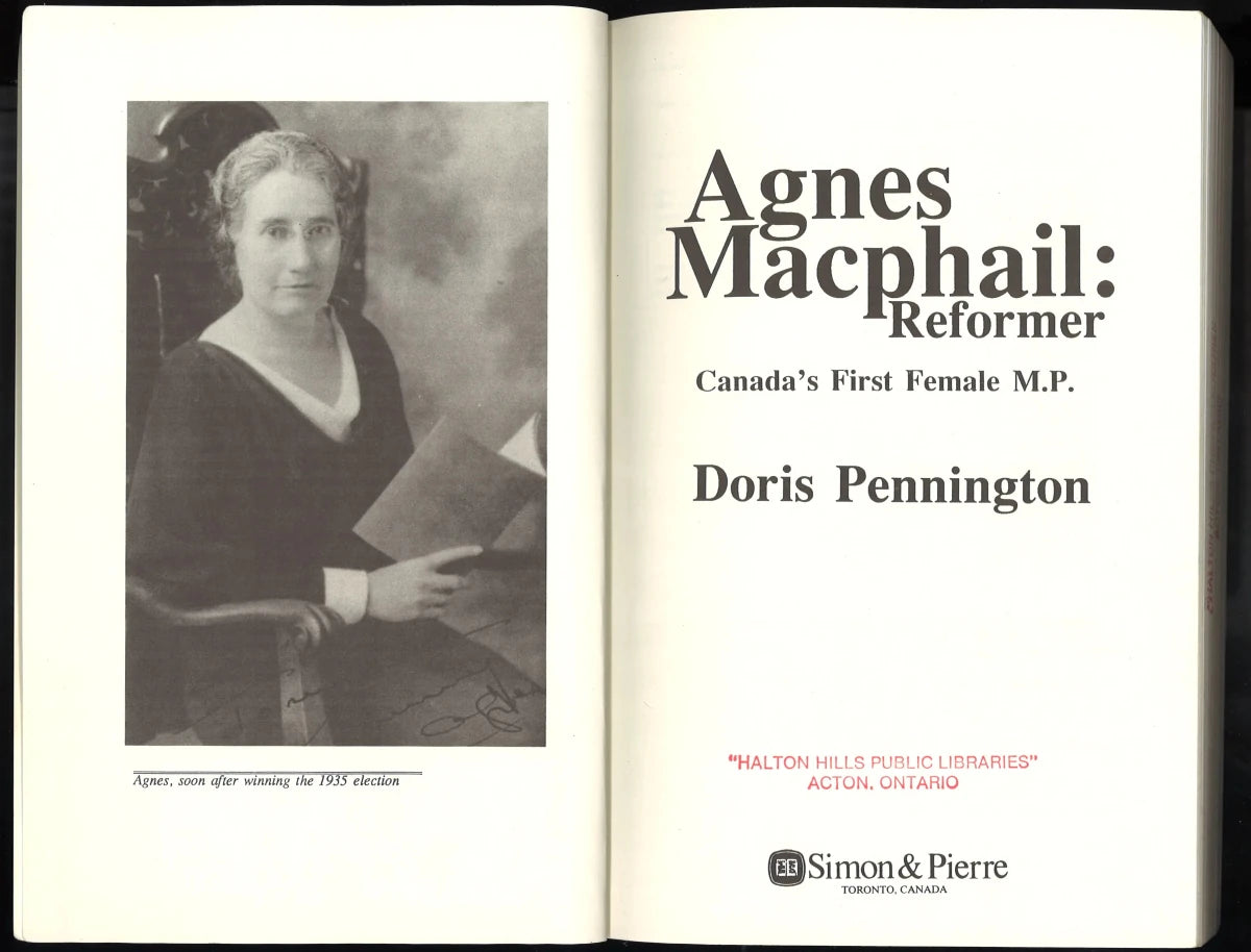 Agnes Macphail: Reformer - The Bookstore