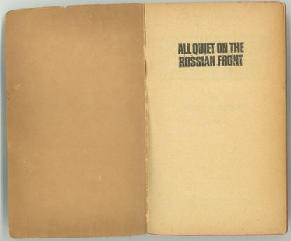 All Quiet On The Russian Front - The Bookstore