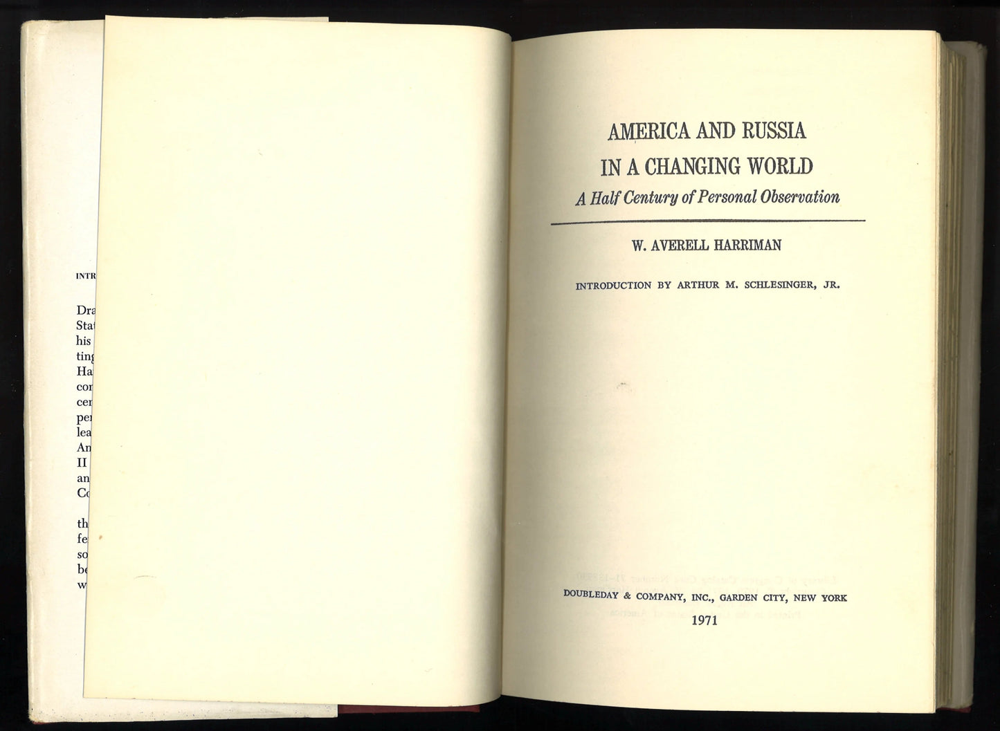 America and Russia in a Changing World - The Bookstore